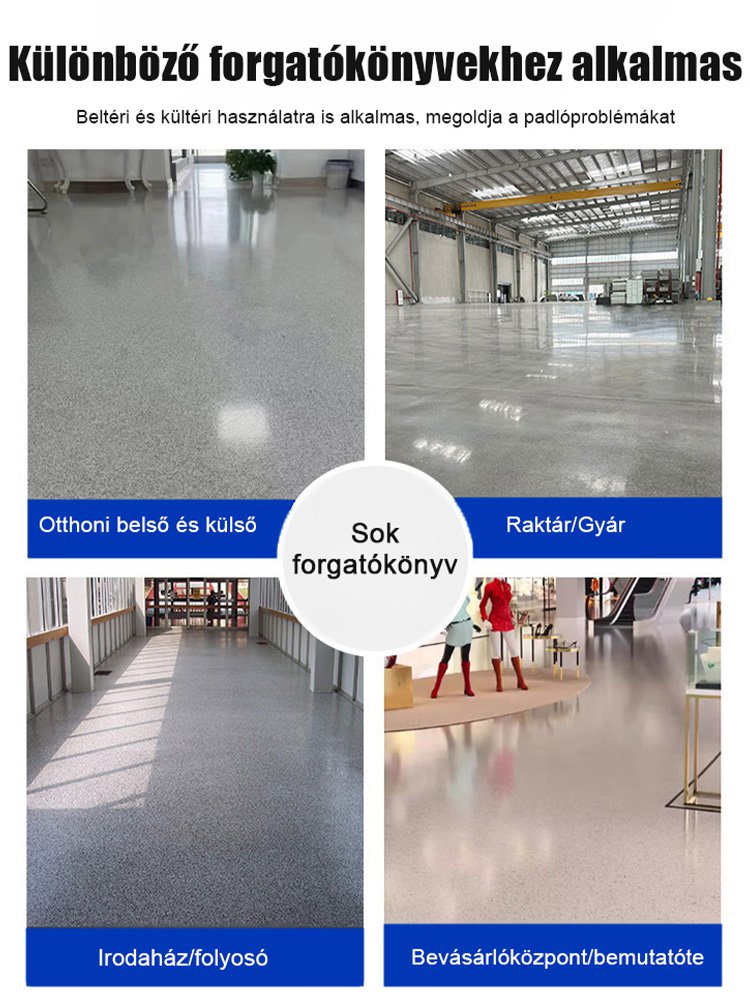 Márvány utánzatú, epoxi színű homokszínű padlófesték