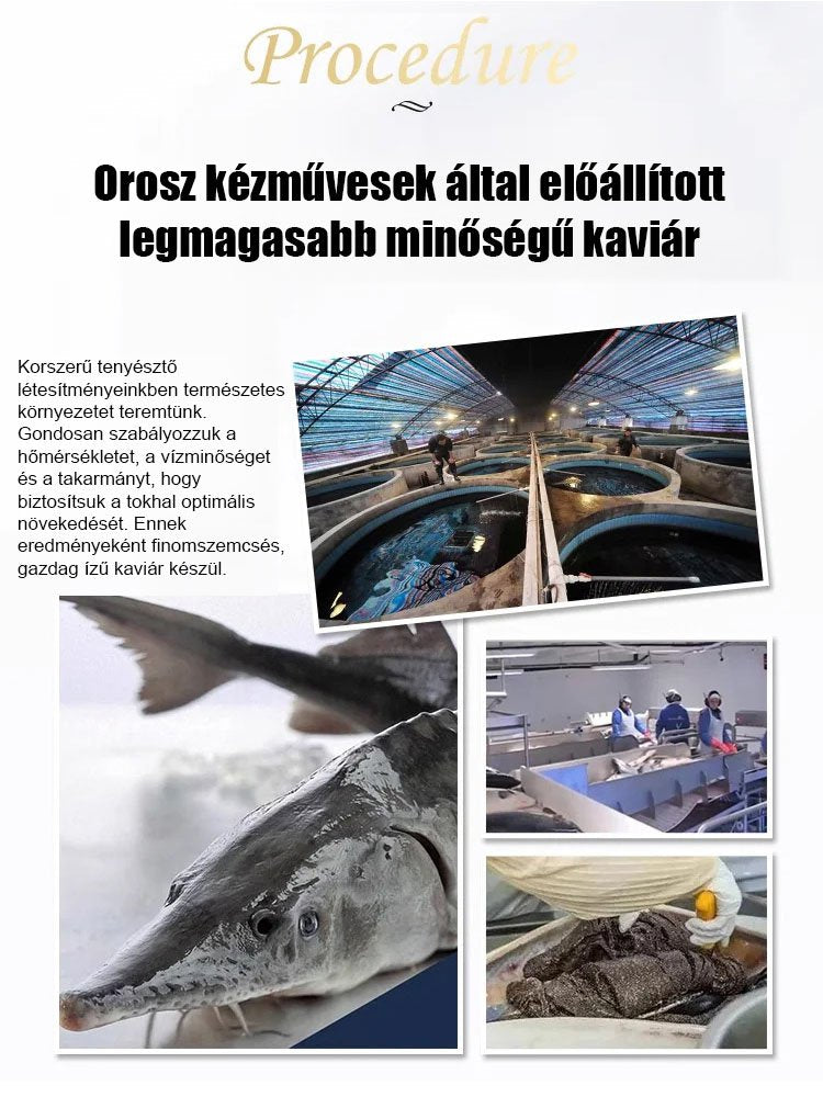 Oroszországban importált tokhal kaviár