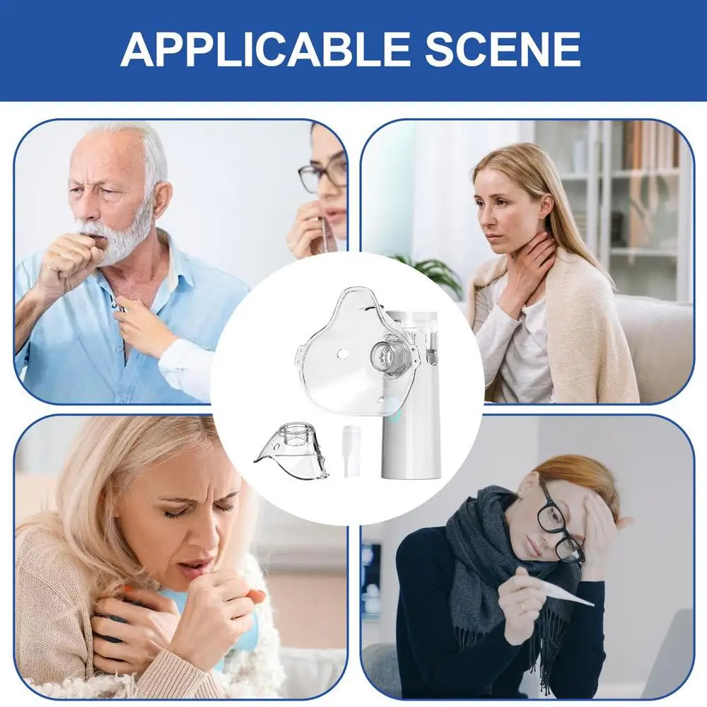 【💨Tökéletes választás köhögés vagy légszomj enyhítésére!】ClearFlow™ | Hordozható légzőporlasztó