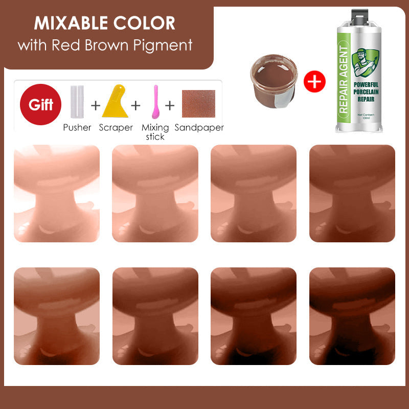 Erős porcelán javítókészlet - dupla tubus