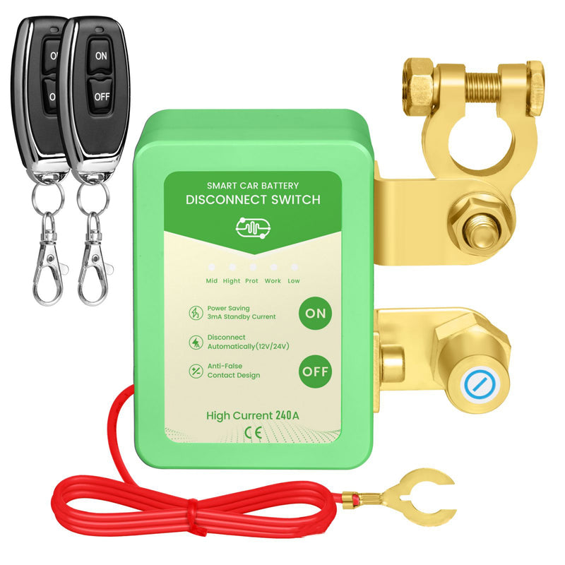 🚗⚡Távirányítású 12V/24V-os autóakkumulátor-leválasztó kapcsoló🔋