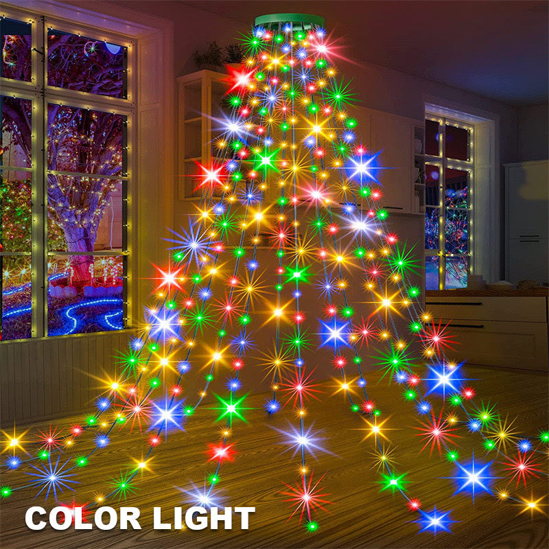 🎄 Ötágú csillag alakú LED-es karácsonyfa égő 🎄