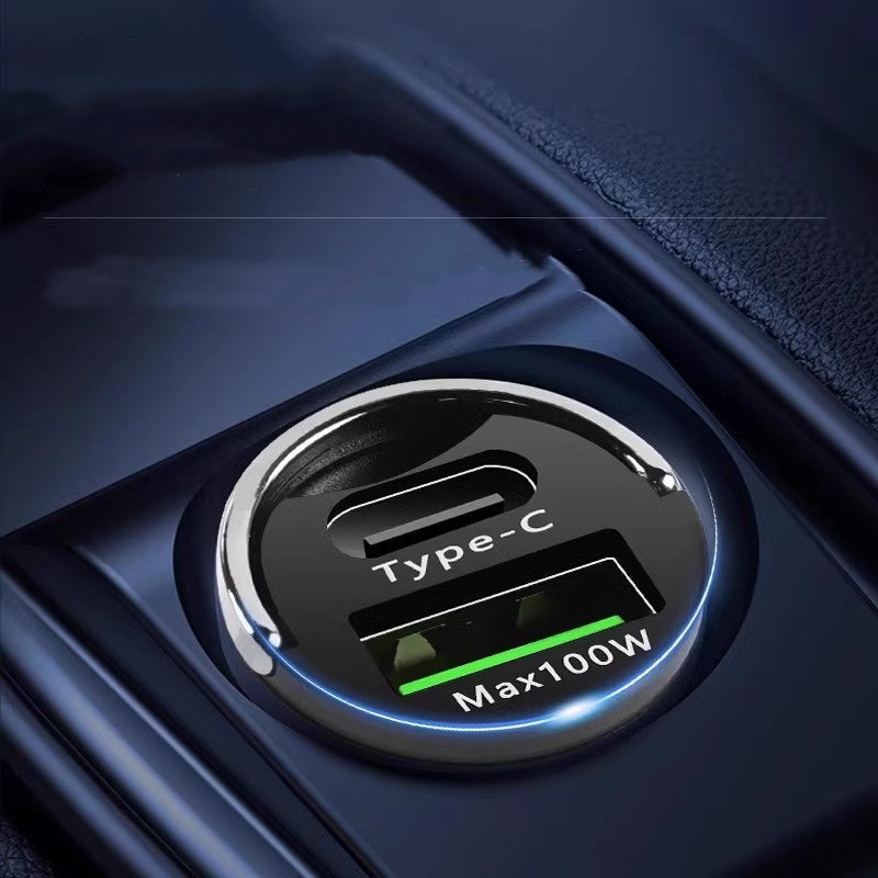 Rejtett autós USB töltő kettős porttal