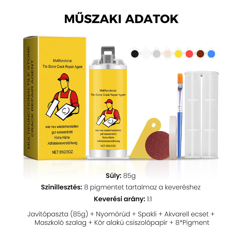 🧱 Többfunkciós javító készletek csempe- és kőrepedésekhez💧