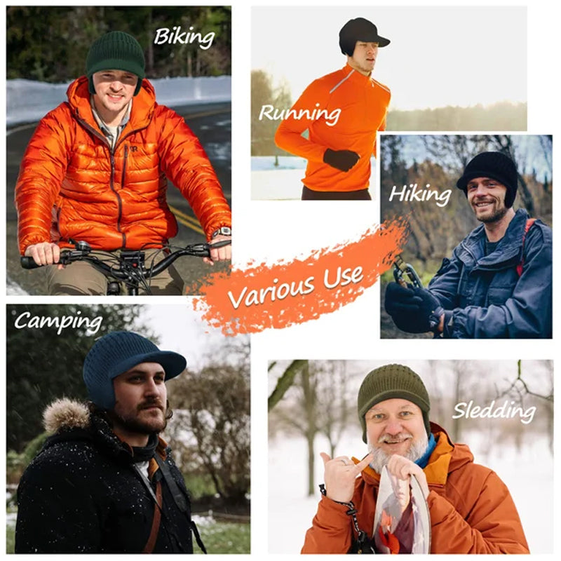 Egy rugalmas, meleg kötött sapka, amely védi a füleidet ☃️