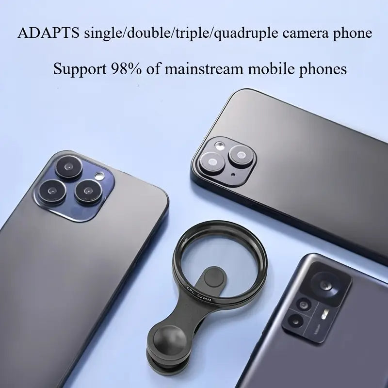 Heysliy 52 mm-es CPL szűrő telefonhoz klipszel