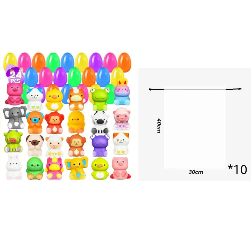🎁12/24 DB Húsvéti tojás előretöltött, lassan kelő squishy játékok
