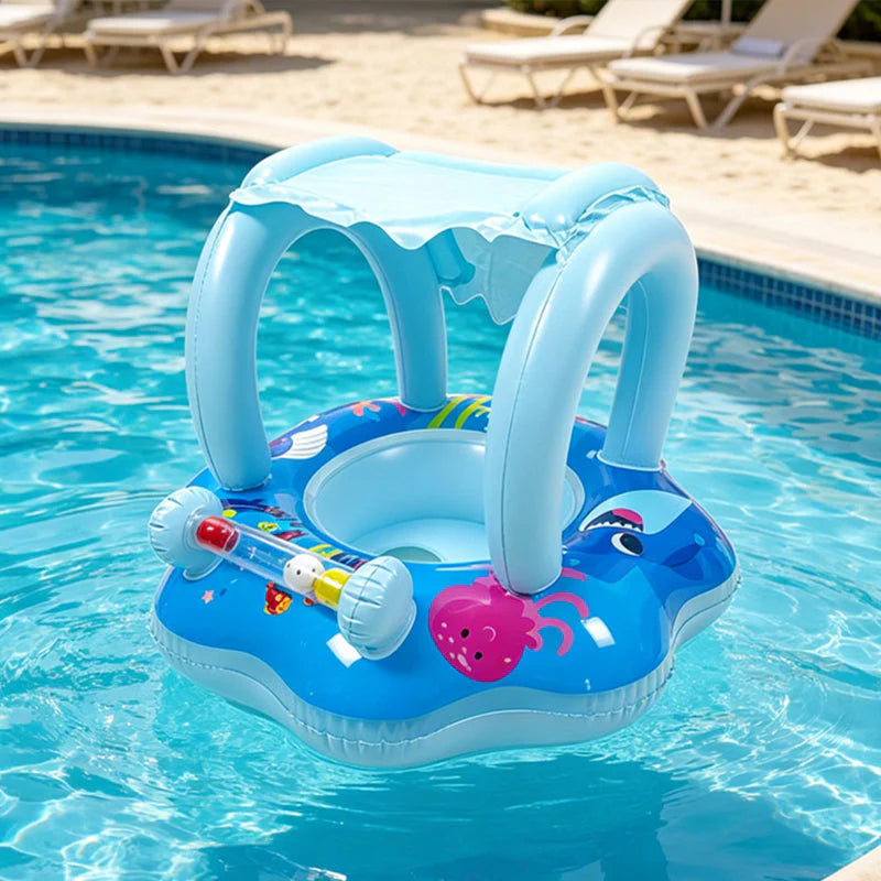 ⛵ Jacht alakú, beépített vízipisztollyal ellátott gyermekvízpárna