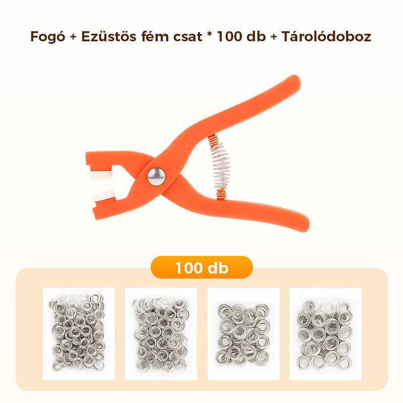 🔥 Fém Nyomógombok Gyorszáró Fogókészlettel 🛠️💪