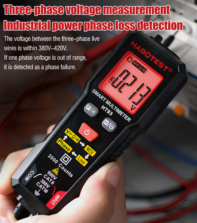 🧰Digitális kijelzős intelligens multifunkciós multiméter