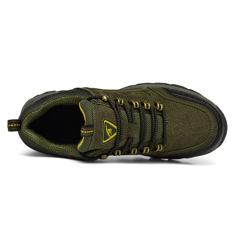 Férfi csúszásgátló túra- és munkacipő, széles, lábboltozat-támasztással és párnázással