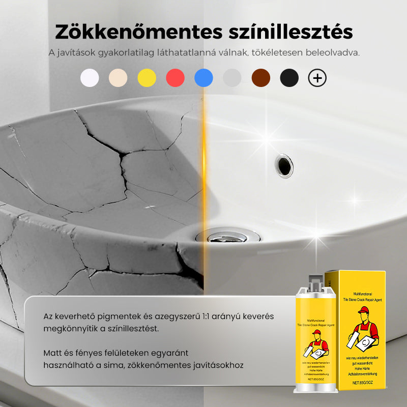 🧱 Többfunkciós javító készletek csempe- és kőrepedésekhez💧