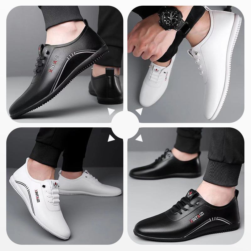 🔥Hot Ale 2025👞Könnyű és légáteresztő férfi fűző nélküli cipők