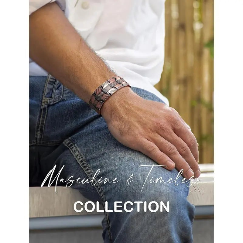 Réz mágneses karkötő —— Enyhíti a fáradtságot és elősegíti a vérkeringést