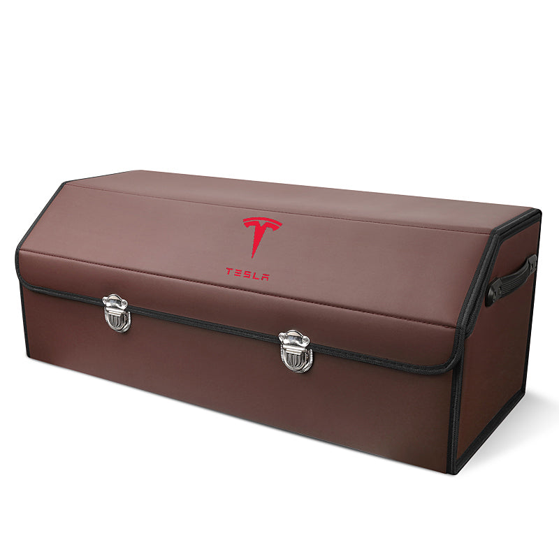 Bőr tárolórekesz az autó csomagtartójába