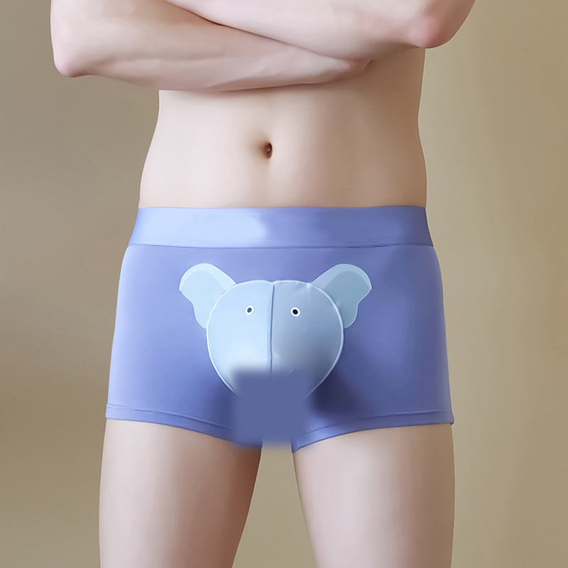 🐘Férfi légáteresztő boxeralsó 3D zsebbel🩲