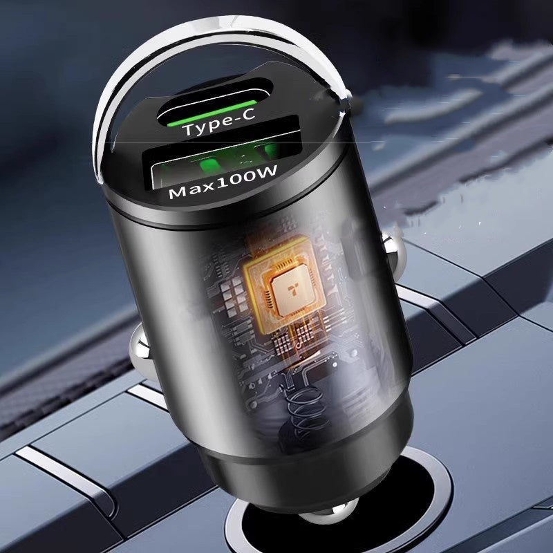 Rejtett autós USB töltő kettős porttal