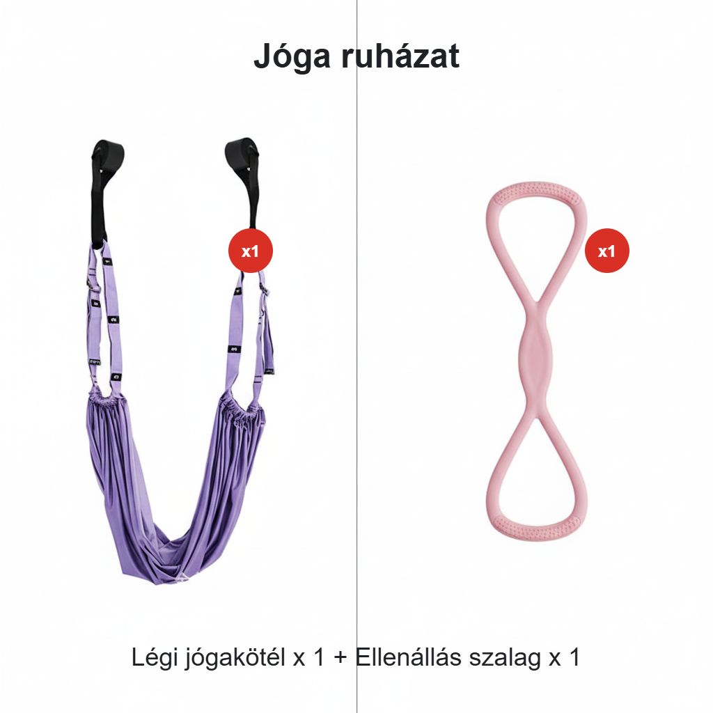 🔥💦Légi jógakötél hátfájásra-Minden rendeléshez egy gyönyörű ajándék jár.