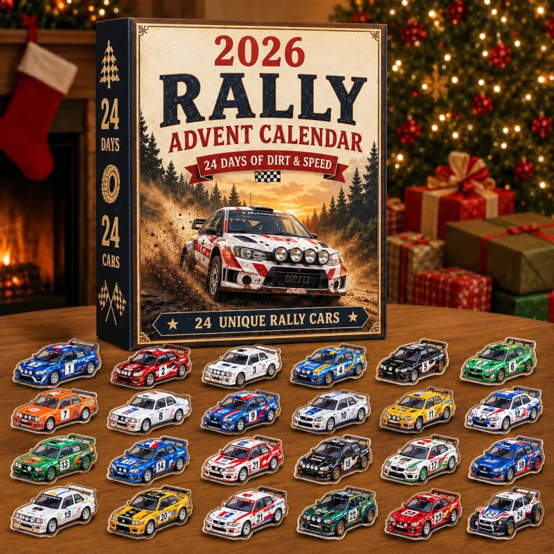🏎️ Rally Adventi Naptár 2026 – 24 napnyi kosz és sebesség, 24 gyűjthető rallyautó