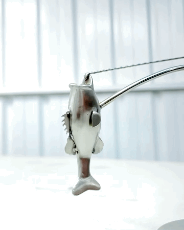 🔥🎣 Egyensúlyozó halász szobor