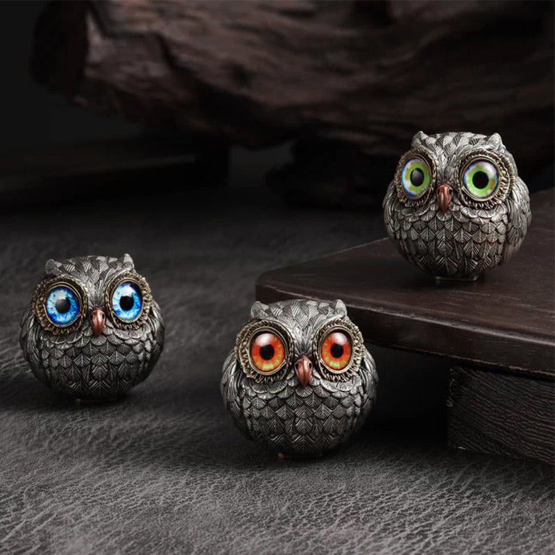 🦉Reális szerencsés bagoly őrzőfigura