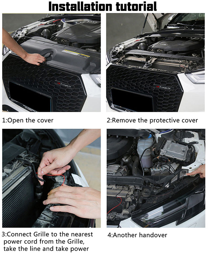 Forró akció ✨50% kedvezmény ✨Stílusos, hangulatos LED lámpa logóval az autó középső hűtőrácsára