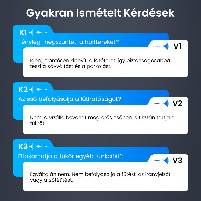 🔥 Vásároljon 2 kap 1 ingyenes🚗Hátsó vakfolt tükrök (1 pár)