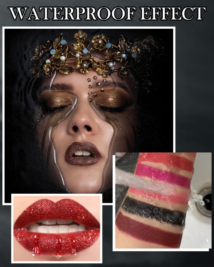 💥 Vásároljon 1 kap 1 ingyenes 💋 Gyémánt ajakfény csillogó rúzs vízálló 🥰🎁