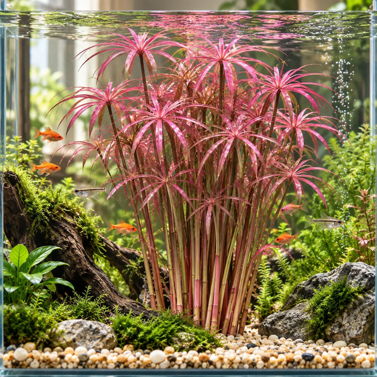 🌿Water Bamboo Bulbs-Hydroponic Umbrella Plant – Natural Water Purifier for Aquariums, Turtle Tanks & Ponds