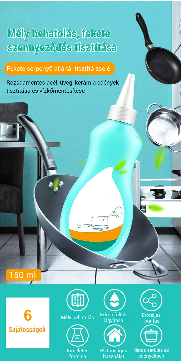 Távolítsa el a fekete gélt a pot aljáról