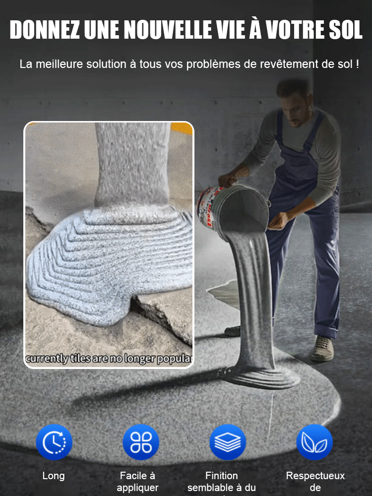 Márvány utánzatú, epoxi színű homokszínű padlófesték