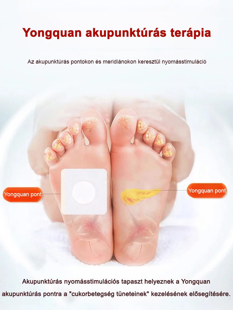 Vércukorszint-csökkentő akupunktúrás mágneses tapasz