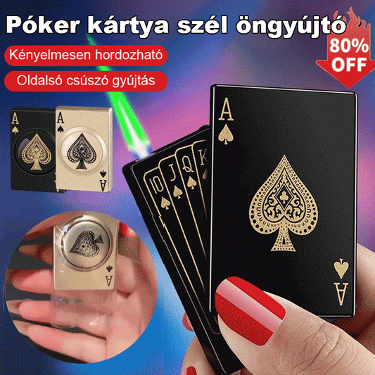 Póker kártya szél öngyújtó