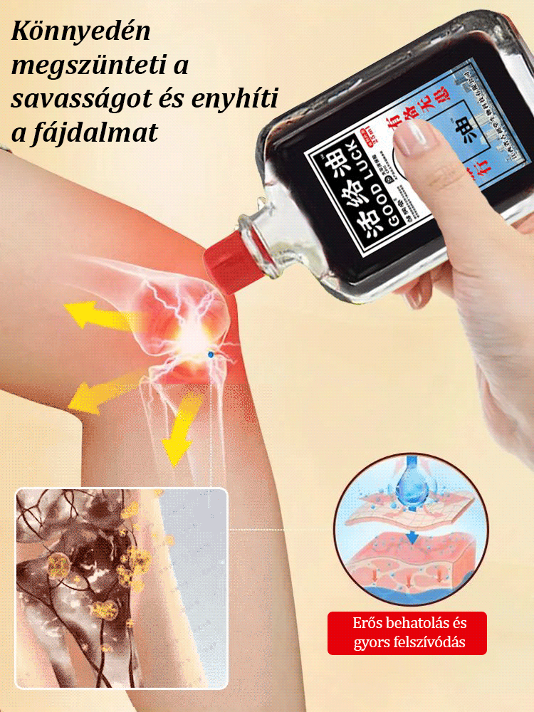 Fájdalomcsillapító és aktiváló olaj