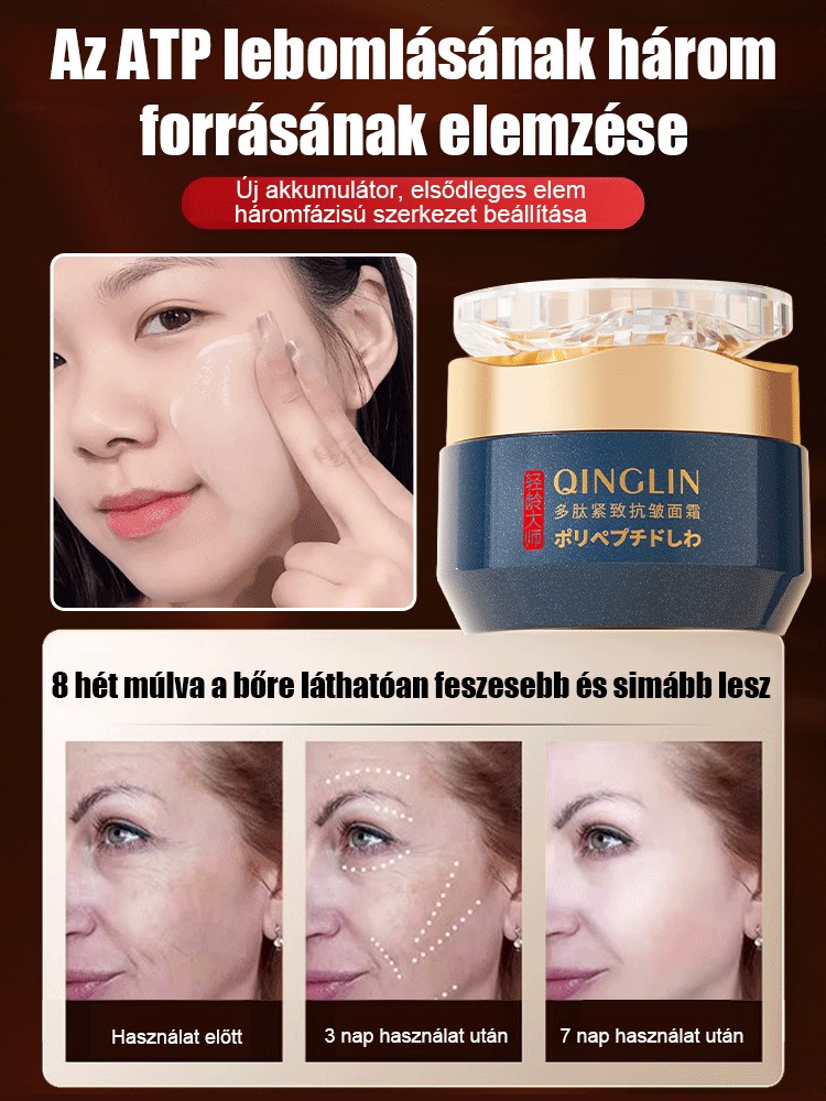 Öregedésgátló polipeptid ránctalanító arckrém