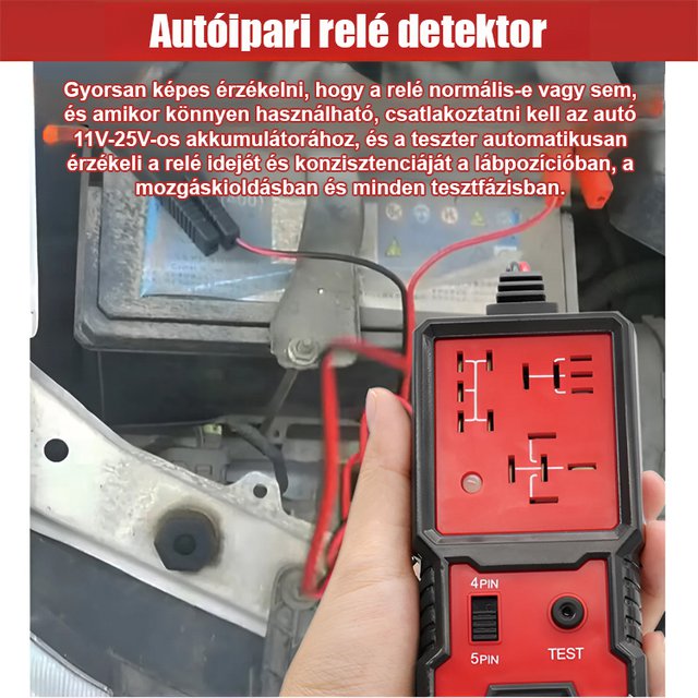 Autó akkumulátor tesztelő készülék