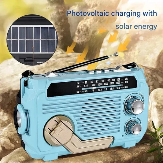 Kézi rádió vésztöltési funkcióval