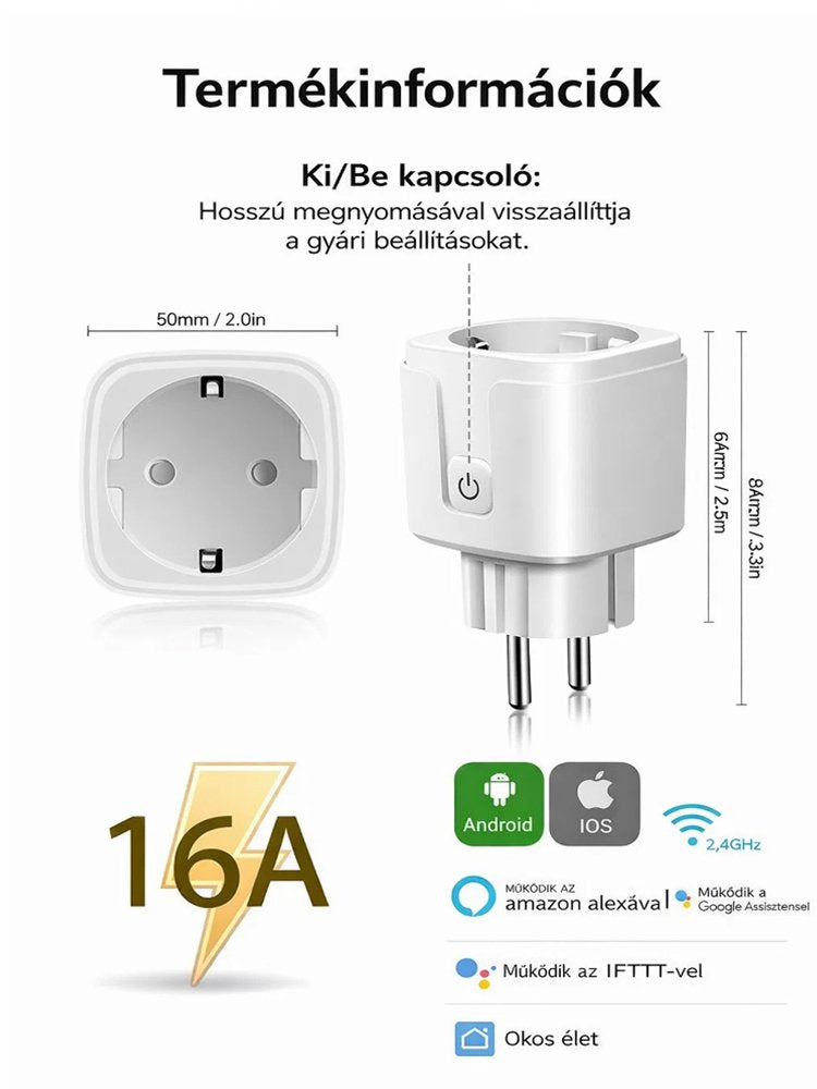 Okos WiFi távirányítós aljzat