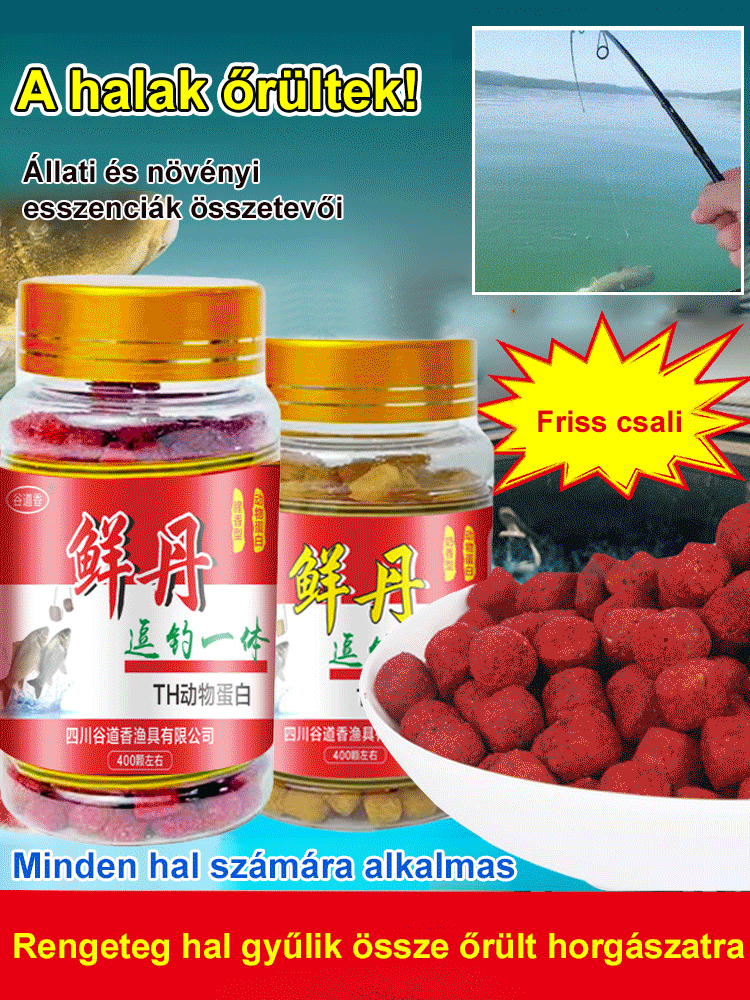 【Csali és etető egyben】 Friss Dánia lusta ember granulált halcsali