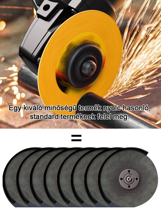 Éles, kopásálló ipari kompozit multifunkcionális vágókorong