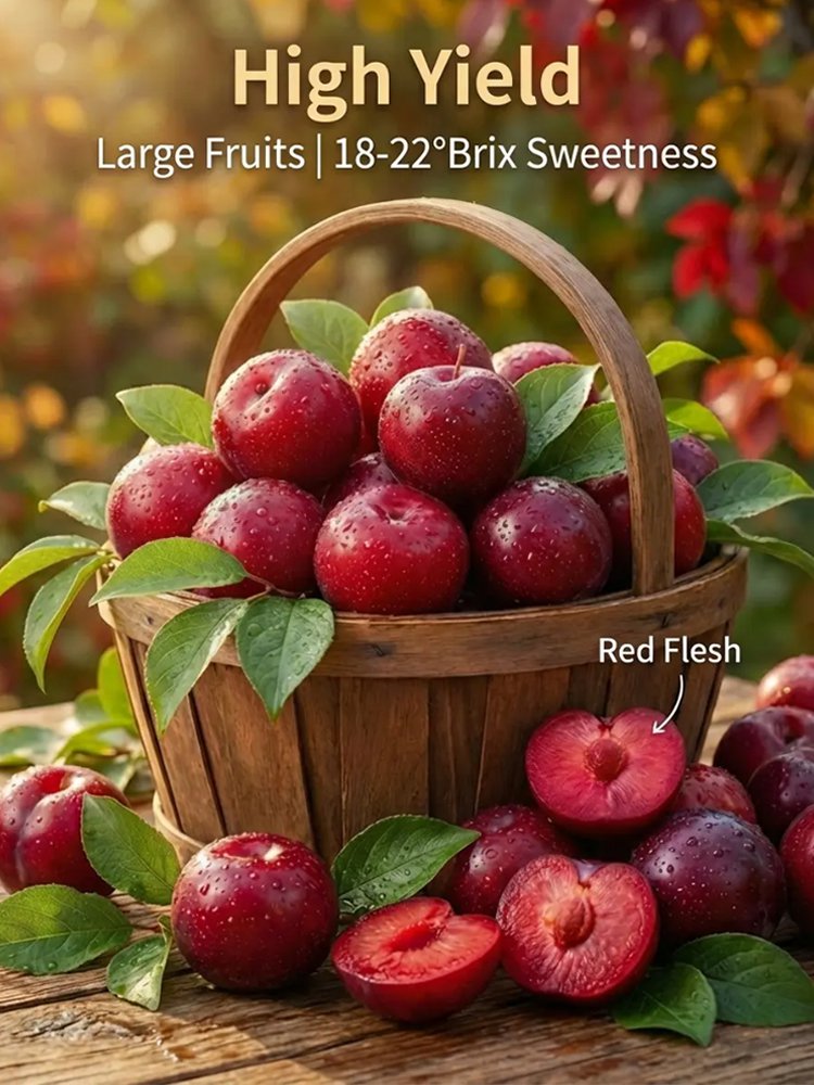 Ausztrál mag nélküli vörös cukorszilva palánták