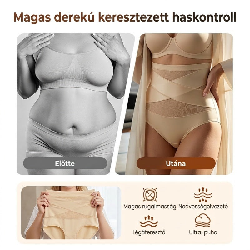 🌸 [S-3XL] 💗 Női magas derekú haskontroll alsónemű 🥰
