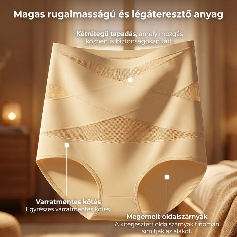 🌸 [S-3XL] 💗 Női magas derekú haskontroll alsónemű 🥰