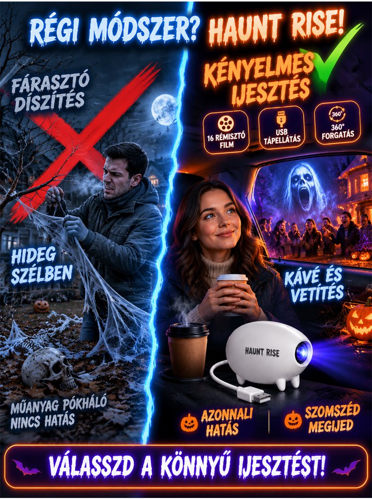 Halloween vetítő lámpa hálószobai kreatív LED-es éjszakai fény koponya lámpa