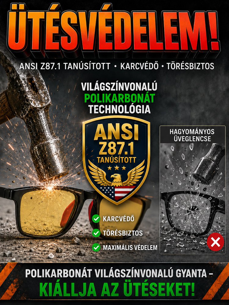 【Nappal és éjjel is használható】Szuperkönnyű sportos éjszakai olvasószemüveg