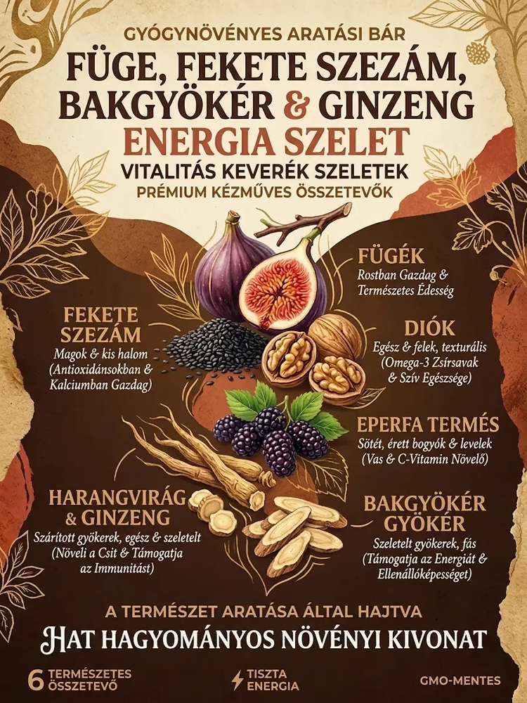Füge fekete szezámmag Astragalus Codonopsis szeder töltött dió pite