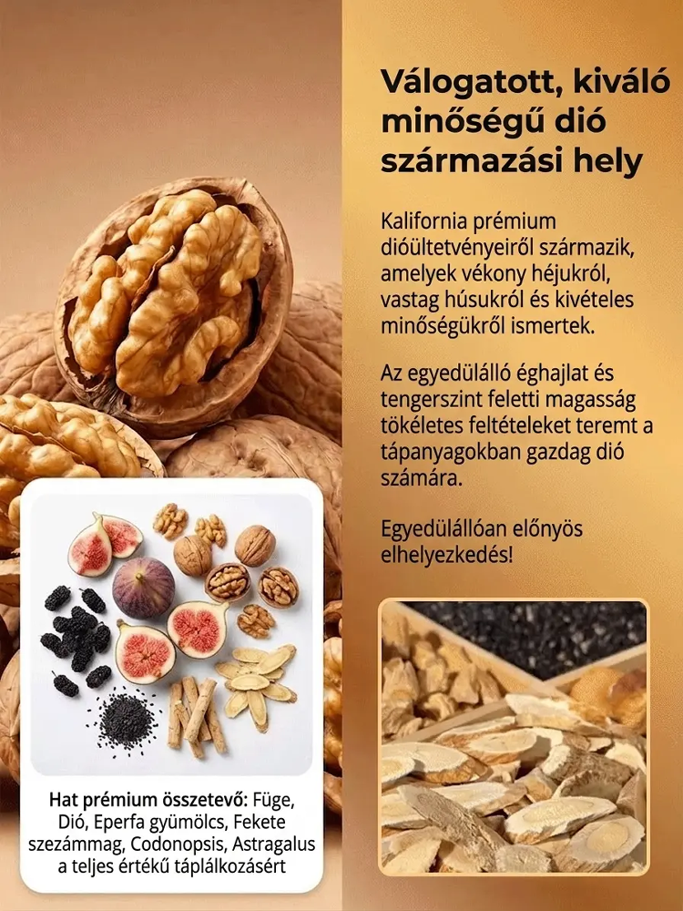 Füge fekete szezámmag Astragalus Codonopsis szeder töltött dió pite