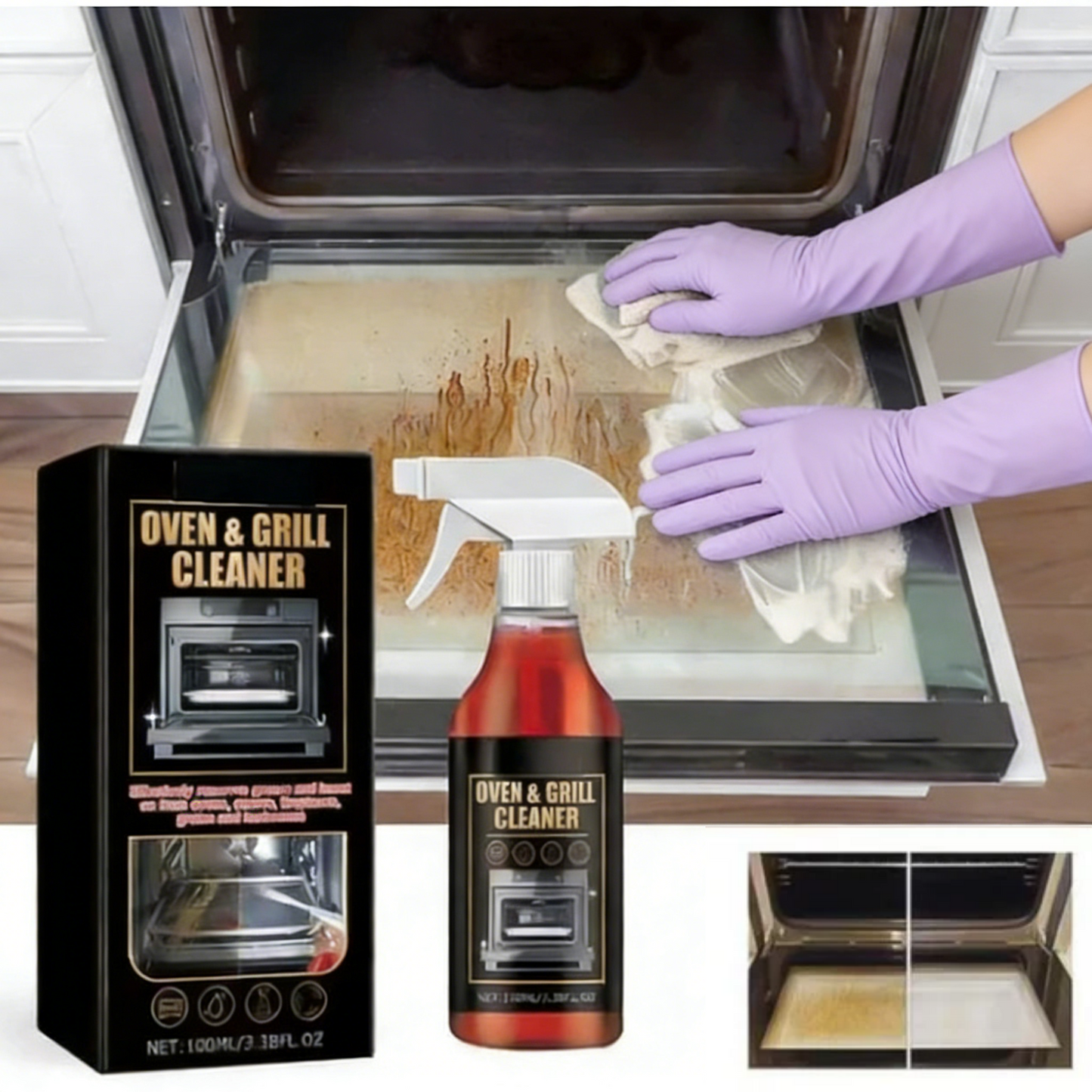 🌬️1+1 ingyen! 🌀Sütő- és grilltisztító spray