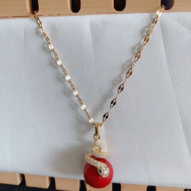 🐍Különleges újévi ajánlat🎀 Aranyozott gyöngyház kígyó fülbevaló