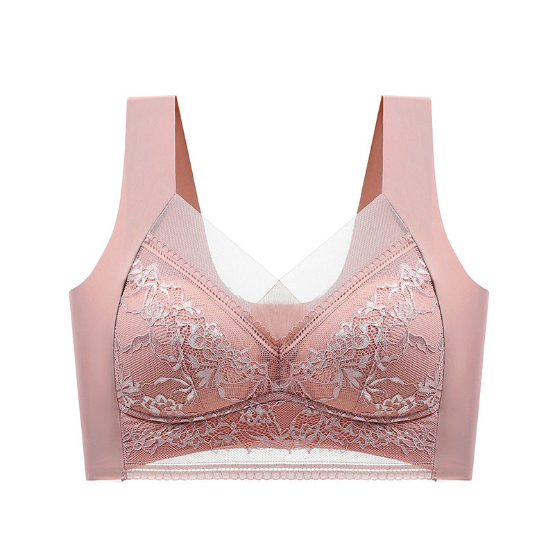 👙 Szuper kényelmes és puha női csipkés melltartó acélgyűrű nélkül【✨1 + 1 ingyenes】